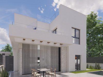 Modern new-build villa in Los Montesinos with private pool and spacious terrace in gated urbanisation