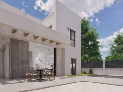 Modern new-build villa for sale in Los Montesinos with private pool and spacious terrace, La Herrada